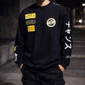 Colby Brock Mens Now Or Never Crewneck‎ Sweatshirt Size M Streetwear Hype